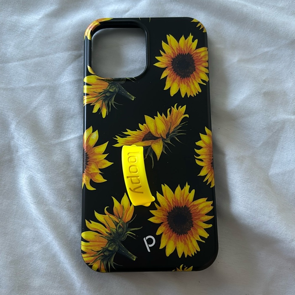 iphone 12 pro max sunflower loopy case
